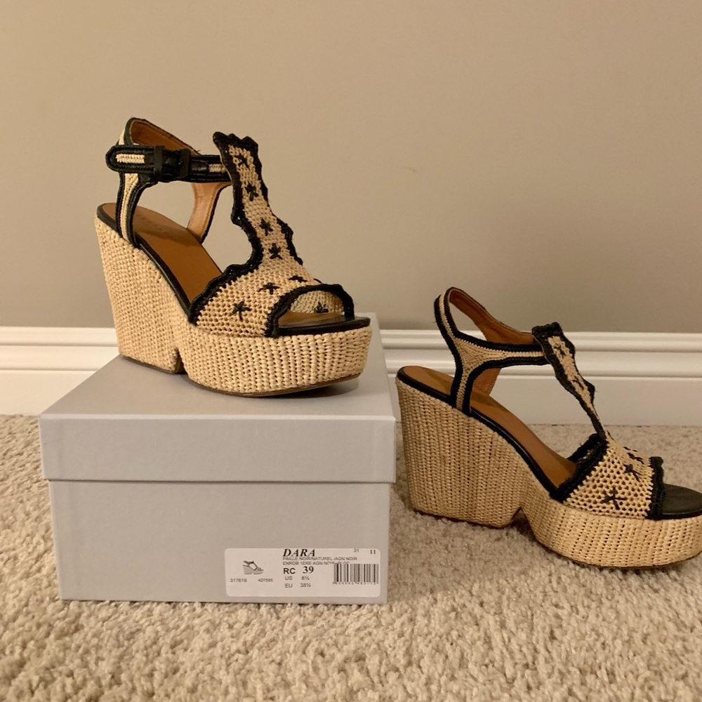 Clergerie Dara Platform Sandals 39 / 8.5